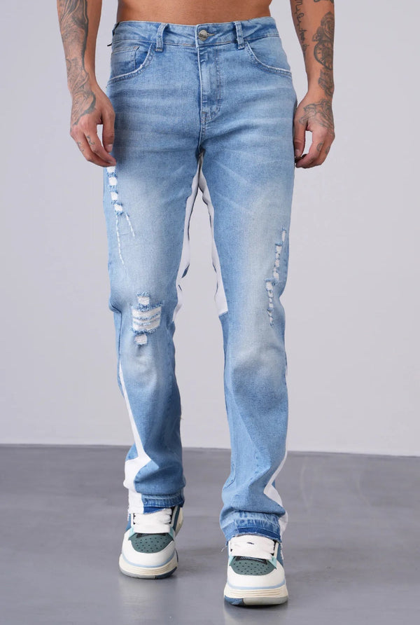 Destroy Blue Flare Jeans VS